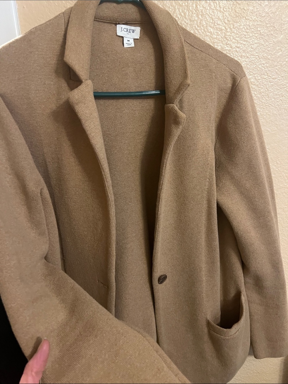 J. Crew Camel-Tan Knit Blazer
